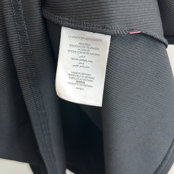 Christopher Esber Skirts | Floating Belt Ruched Quartz Skirt Black - Picture 8 of 10